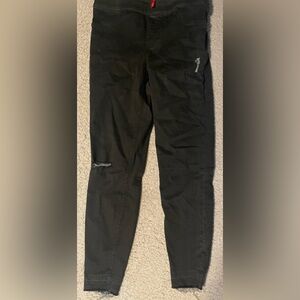 Spanx Black Distressed Jeans